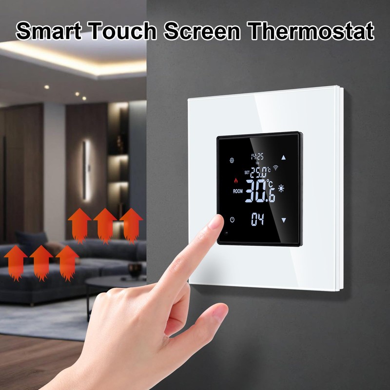JIMEIDA Smart Thermostat Heating White Floor Heating Chamber with Alexa