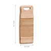 Lakingo Natural Bamboo Hand Washboard for Laundry, Small Wood Scrub