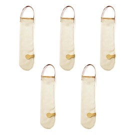 Faotup 5Pcs Onion Bags Mesh Hanging Mesh Storage Bags Hanging Garlic Storage Bags Garlic Mesh Bags for Kitchen Onion Storage Bags