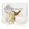 Matcha Tea Set with Whisk, Ceramic Bowl, Scoop & Holder