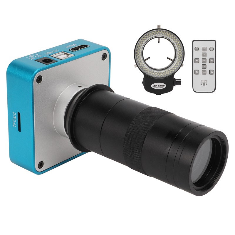Microscope Camera 60FPS USB 34 Million PX 10‑130X Magnification with