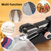 Handheld sewing machine, beginner's sewing kit with storage, two power