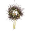 Door Wreath with Artificial Gypsophila Chicken and Hearts CreaFlor Home