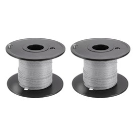 sourcing map 28AWG Wire 28 Gauge Stranded Wire PVC Hookup Wire, UL1007 Tinned Copper Wire 50m/164ft Gray With Spool for Internal Connecting Wire