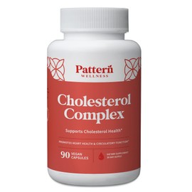 Pattern Wellness Cholesterol Complex Supplement - All-Natural Balancing Formula - Boost Overall Wellness - 3rd Party Lab Tested - 90 Vegan Capsules