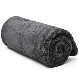 Veesuic Car Drying Towel, Microfiber Towels for Cars, 1300 GSM Towel for Car Detailing, 24" x 36"，1 Pack Grey