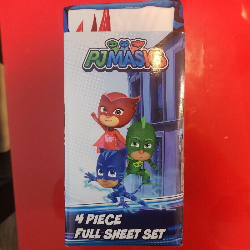 Hasbro PJ Masks 4 Piece Full Microfiber Sheet Set NEW