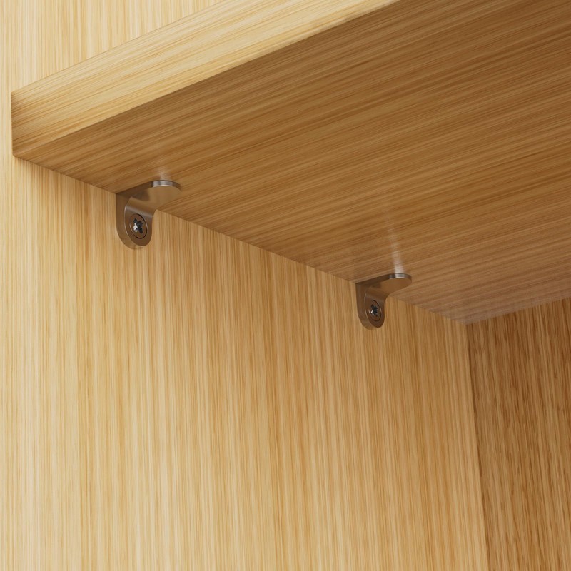 Safety Shelf Support 5 mm, Angled Shelf Bracket with Pin