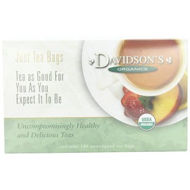 Davidson's Organics, Decaffeinated Vanilla Essence, 100-count Unwrapped Tea Bags