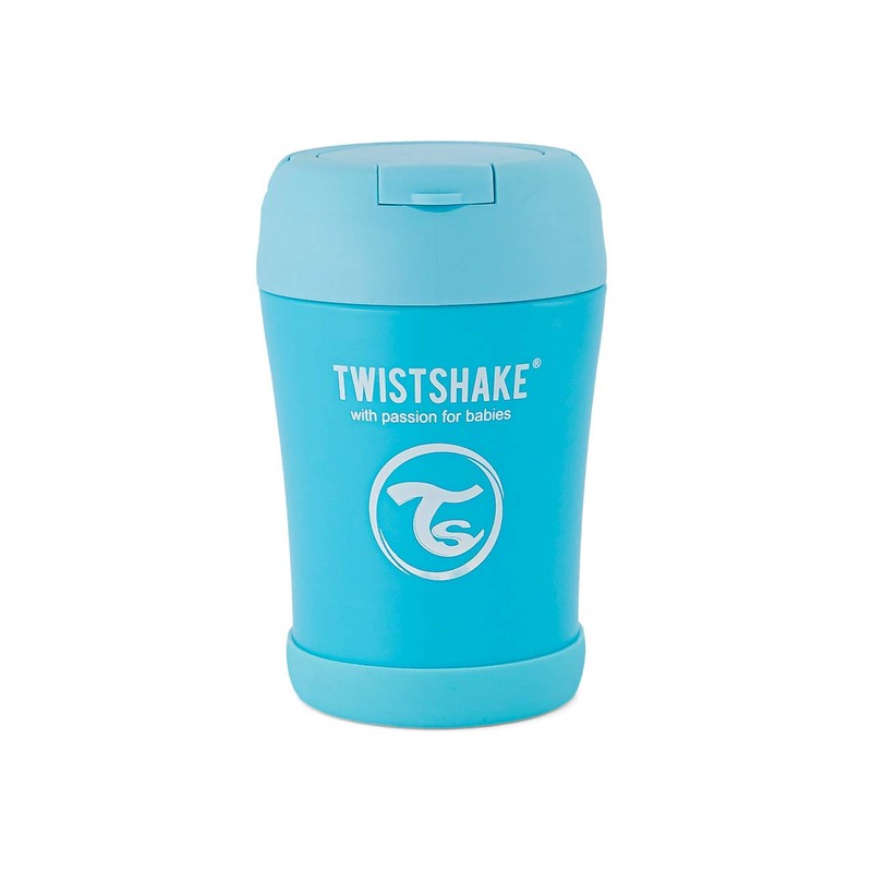 Twistshake Contenedor de alimentos aislado 350ml Azul Pastel