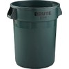 Brute Rubbermaid Round Container - 32-Gallon Capacity - Green -