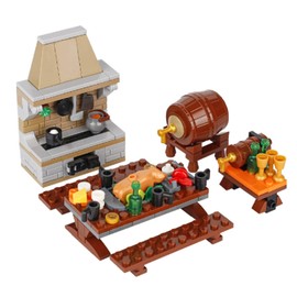 Medieval Tavern MOC Building Block Toys Set (Style 1)