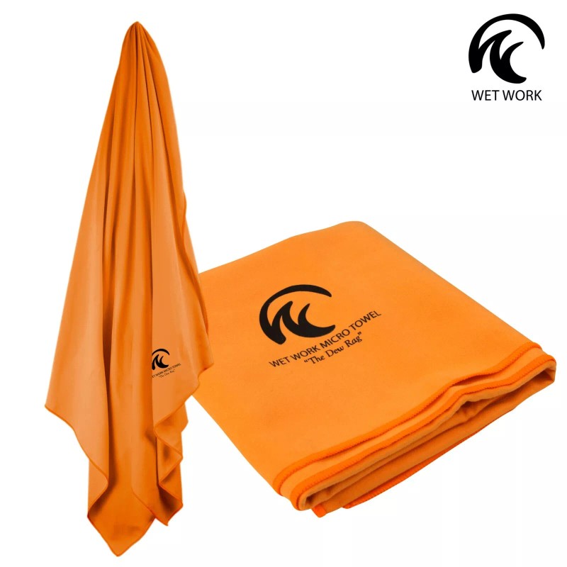 Wet Work Dew Rag Microfiber Towel XL (60"x36")- Orange