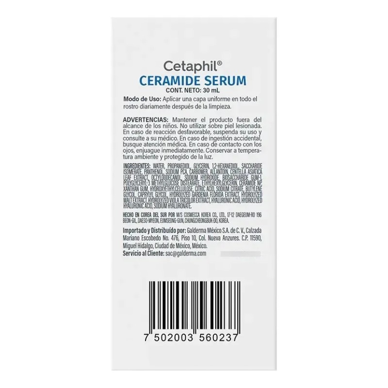 Cetaphil - Suero De Ceramidas 30 Mltodo Tipo De Piel