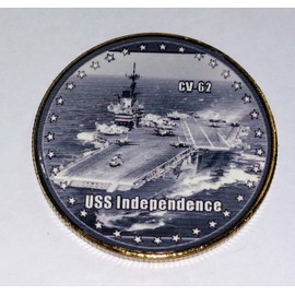 Navy USS Independence CV-62#42 Military Honor Challenge Coin