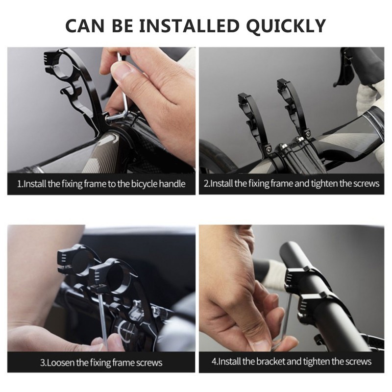 20CM Bike Handlebar Extender Bicycle Aluminum Alloy Handlebar Extension Bracket