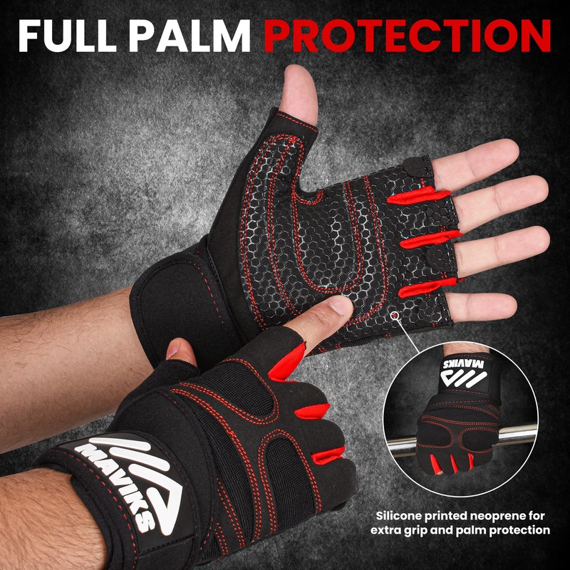 MAVIKS Workout Gloves for Men and Women Weight Lifting Gloves