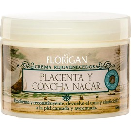 Crema Rejuvenecedora, Colágeno Placenta Y Concha Nácar 350g Florigan® Previene el envejecimiento.