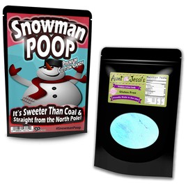 Snowman Poop Cotton Candy Silly Stocking Stuffers for Women Funny Holiday Candy Gags Snowman Novelty Christmas Gags Blue Candy Gluten-Free Sweets Gag Gifts for Teens Christmas Gags