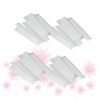Minkissy 100pcs Makeup Protective Pe Net Brush Sleeves White Mesh