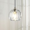 Kenolia Modern Crystal Pendant Light Fixtures, Single Raindrop Hanging Lamp,