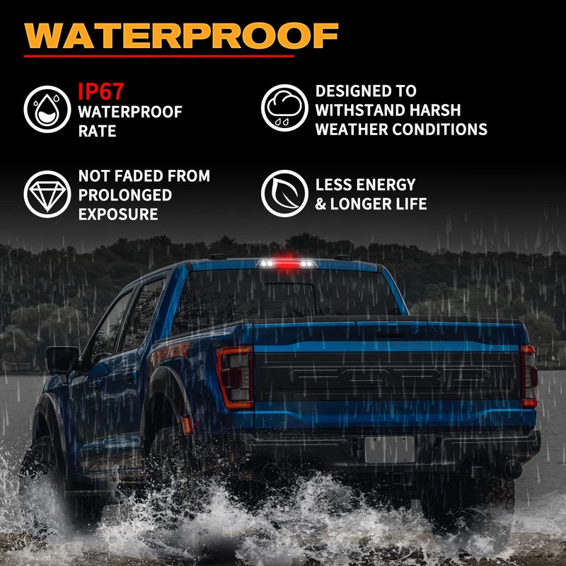 POPMOTORZ LED Third 3rd Brake Light Fit For Ford F150