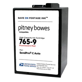 Save On Postage Ink 765-9 Compatible PB 765-9 SendPro MailStation Postage Meter Ink - Compatible PB Postage Meter Ink Cartridge for DM 300c, 400c, 450c and 475c
