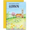 Godson Happy Easter Card - A5 Size with Envelope
