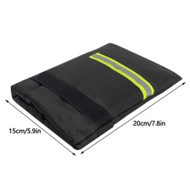 YAZHED Outdoor Faucet Cover for Winter Outdoor Faucet Frost Protector Faucet Thickened Durable Protective Cover Waterproof Frostproof Dustproof with Reflective Strip Black 5.9inx7.8in