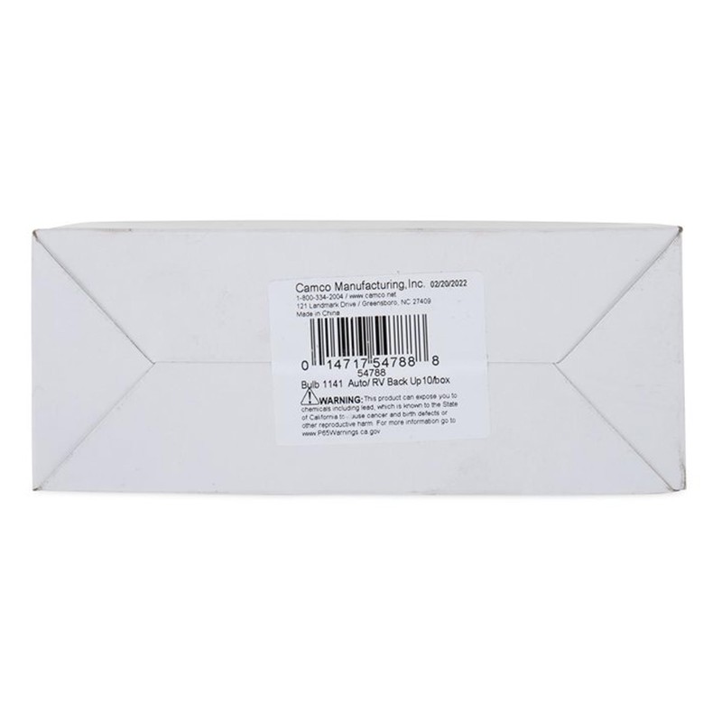 Camco 54788 Replacement 1141 Auto/RV Backup Light Bulb - Box