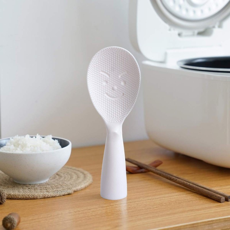 Fuxinghao 2 Pcs Rice Paddle，Non-Stick Rice Spoon, Stand-up Serving Rice