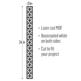 FolkArt, Art Deco, 2" x 24", Furniture Applique, Perfect for DIY Home Décor Craft Projects, 70793