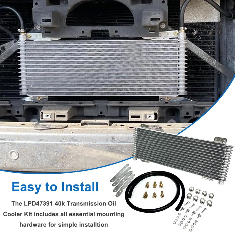 40k Transmission Oil Cooler LPD47391 Compatible with Tru-Cool, Heavy Duty