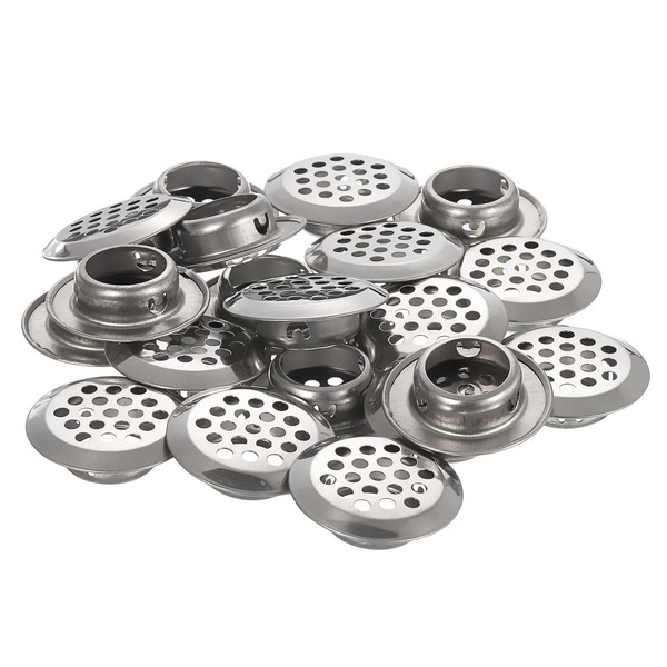 sourcing map Pack of 20 Round Ventilation Grille, 19 mm