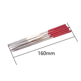 Utoolmart Diamond Needle File, 5-Pieces Mini Diamond Needle File Set, 4mm x 160mm Files Tools, 150 Grits Small Files Kit, for Metal Glass Stone with Fine Sanding