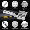 2 Pack Fade Comb Set for Men, Professional Barber Comb