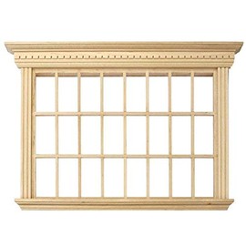MyTinyWorld Dolls House Miniature Wood 24 Pane Georgian Window