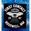 UFO Extraterrestrial Ornament - First Contact Roswell, NM 1947 (B55)