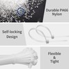 Small Zip Ties,White Zip Ties 4 Inch 100 Pack, Nylon