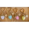 Agromusk Cute Strawberry Keychain,Bag Charms,Kawaii Heart Flower Daisy Key chains