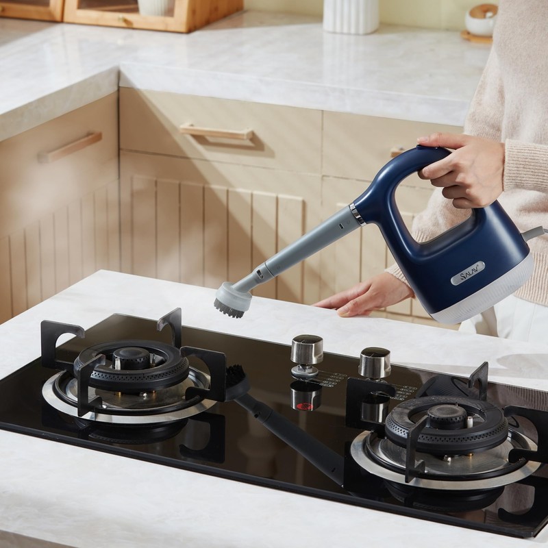 SALAV CS-100 CleanSteam Compact Steam Cleaner, Handheld Cleaner with 10pc