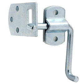 Pkg of (2) Corner Gate Latch Sets for Stake Body Gates - Clear Zinc