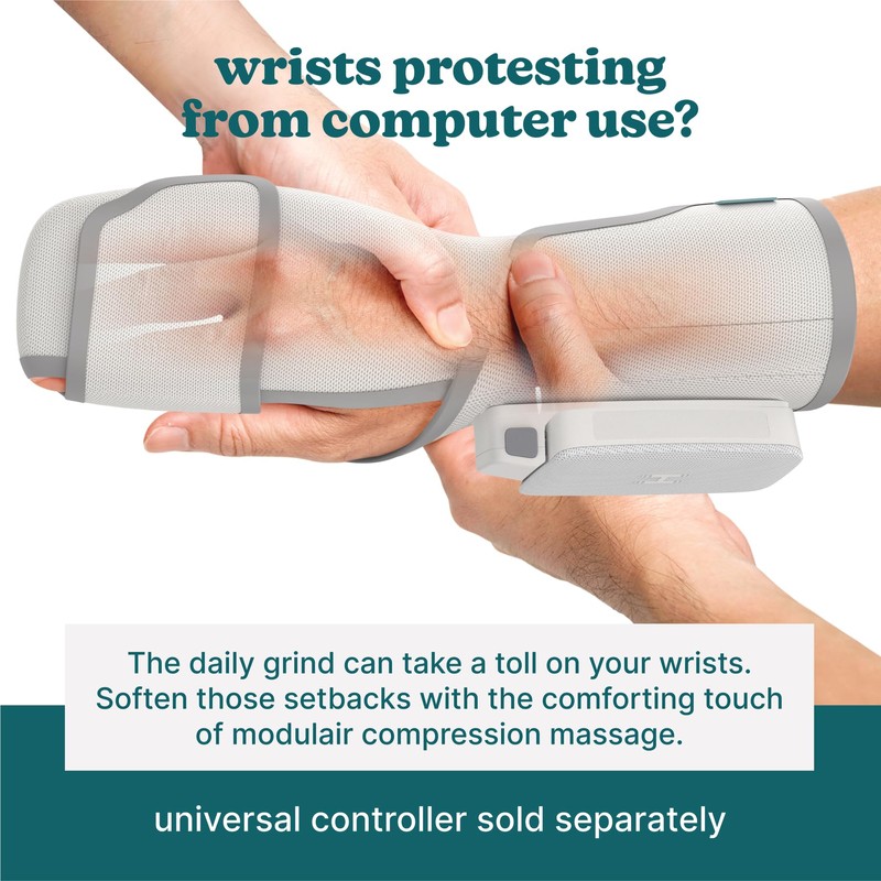 Homedics Modulair Compression Wrist Wrap Massager – Overlapped Compression Therapy