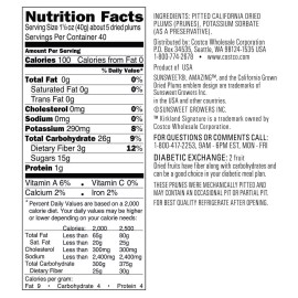 Signature's Dried Plums Pitted Prunes, 3.5 Pounds Pack of 2