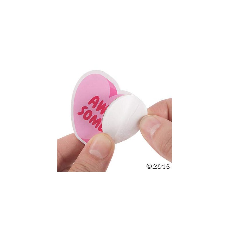 Conversation Heart Foam Shapes - Crafts for Kids and Fun