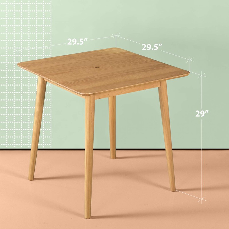 ZINUS Sandra 30 Inch Wood Dining Table / Solid Wood