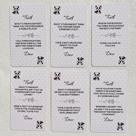 GZHBAE Truth or Dare Card Game, Family Interactive Card Game, Party Card Game,Bonding Group Activities, Funny Card Games for Game Night