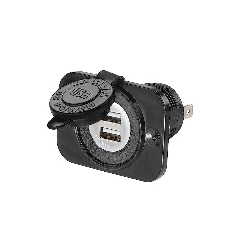 Narva Heavy-Duty Dual USB Socket