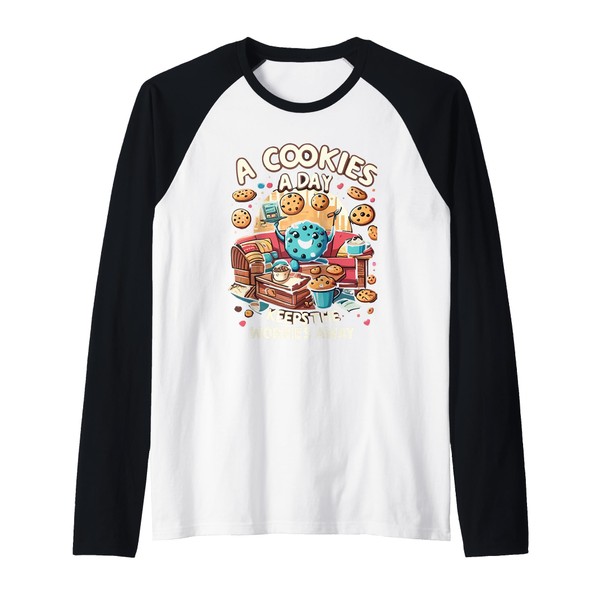 amazing christmas xmas cookie baking clothing Raglan Baseball Tee