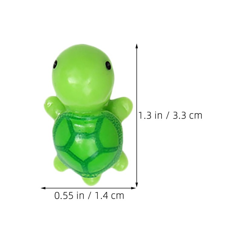 ERINGOGO 25pcs Small Turtle Miniature Turtle Resin Animal Bulk Minifigure